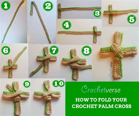 How To Fold Your Crochet Palm Cross Crochetverse