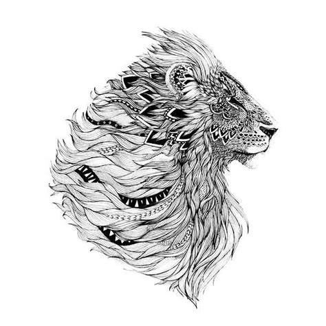 Amazing Lion Head Tattoo Design