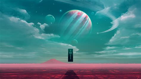 Monolith Space Art Science Fiction Joeyjazz Abstract Planet