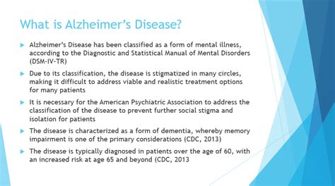 Alzheimers Disease Power Point Presentation With Speaker Notes Example