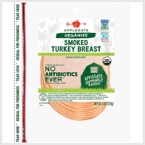 Applegate Organics Organic Smoked Turkey Breast Destination Bees