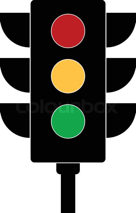 Traffic Light Signal Stock Vector Colourbox