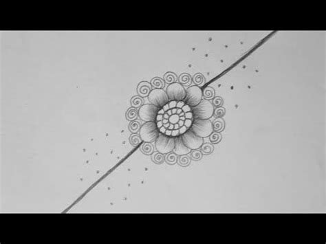 A man's tie with his sister is accounted very close. Easy Drawing For Raksha Bandhan || Simple Rakhi Pencil ...