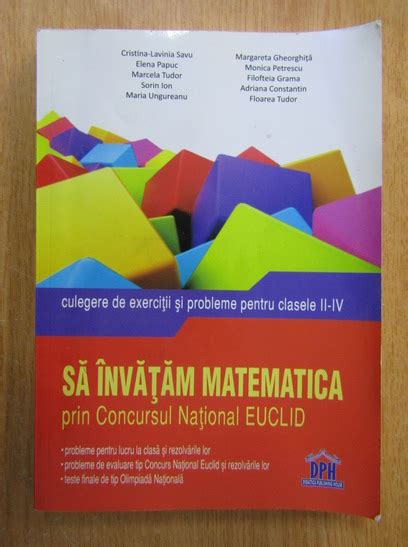 Cristina Lavinia Savu Sa Invatam Matematica Prin Concursul National