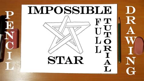 How To Draw The Impossible Star Step By Step Easy 3d Illusion