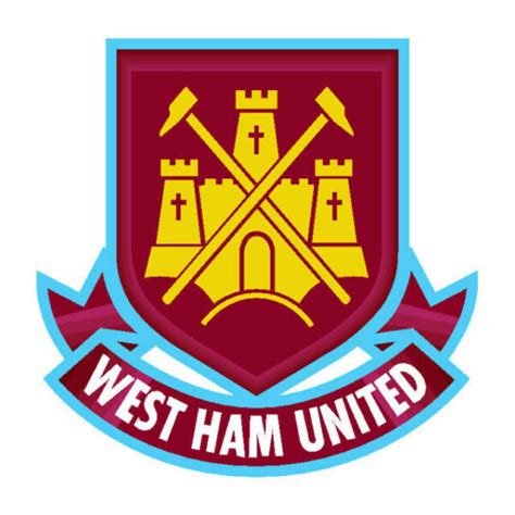 West Ham United Fc Enamel Crest Official Metal Pin Football Club Badge