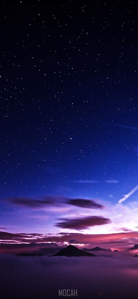 270482 Sunset Horizon Space Dusk Star Xiaomi Mi Note 10