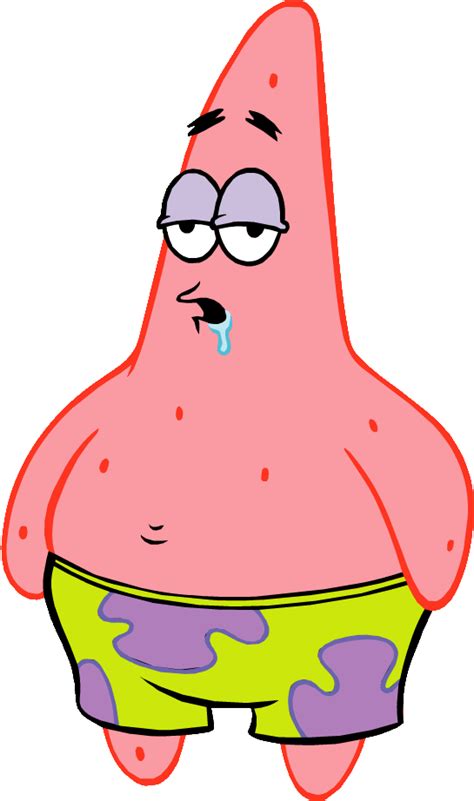 Patrick Star Clipart Patrick Star Drooling Png Download Full Size Clipart 5274029