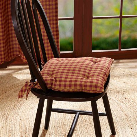 Maximize the comfort of seats with chair pads from bed bath & beyond. Burgundy Check Chair Pad - The Weed Patch