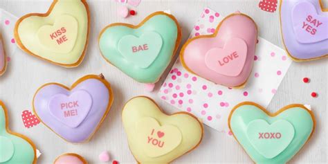 Krispy kreme will be making this day a fun celebration of doughnuts sprinkled with joy. Krispy Kreme's Conversation Heart Valentine's Day Doughnuts | POPSUGAR Food