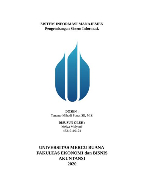 (PDF) SISTEM INFORMASI MANAJEMEN Pengembangan Sistem Informasi