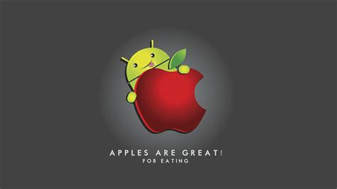 10 New Android Eating Apple Wallpaper Full Hd 1080p For Pc Background