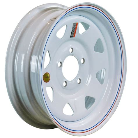 Arcwheel White Spoke Steel Trailer Wheel 15 X 5 Rim 5 On 45