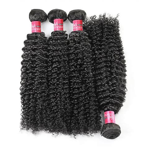 Brazilian Kinky Curls Hair 4pcs 100 Human Hair Curly Weave In Stock Hairinbeauty
