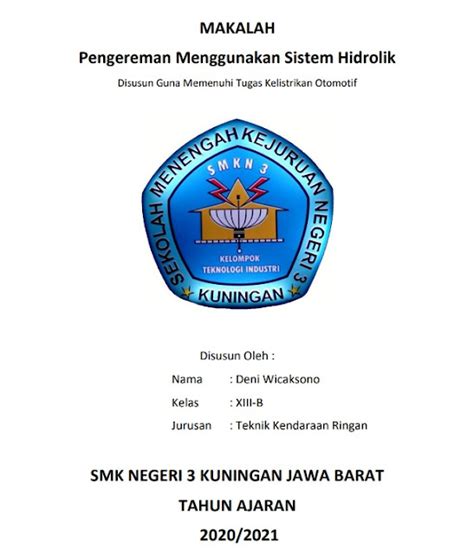 11 Contoh Cover Makalah yang Benar & Terbaik 2023 | Mautidur.com