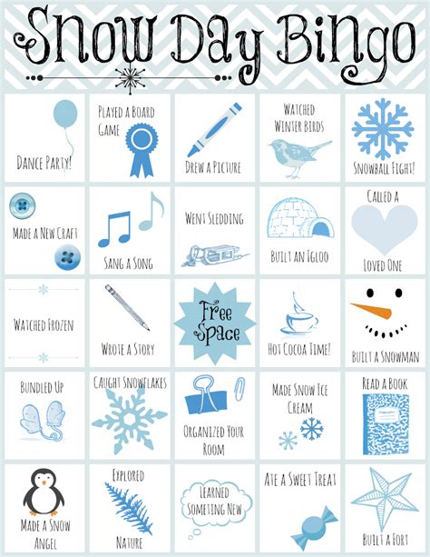 Free Printable Winter Bingo Printable Templates