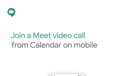 Using your browser, share your video, desktop, and presentations with teammates and customers. Join a Google Meet video call from Calendar on mobile ...