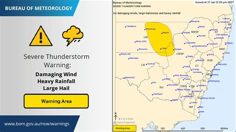 Bureau Of Meteorology New South Wales On Twitter ⚠️⛈️severe Thunderstorm Warning Issued For
