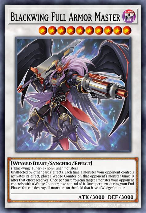 Blackwing Full Armor Master Yu Gi Oh Card Database Ygoprodeck
