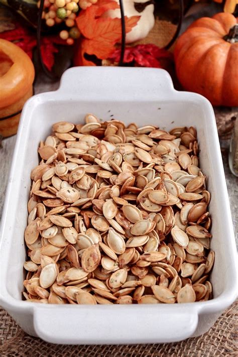 Oven Roasted Pumpkin Seeds Sandras Easy Cooking Snack Recipes