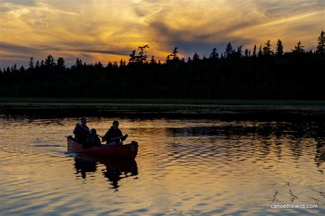 Canoeing At Sunset On The Allagash Canoe The Wild