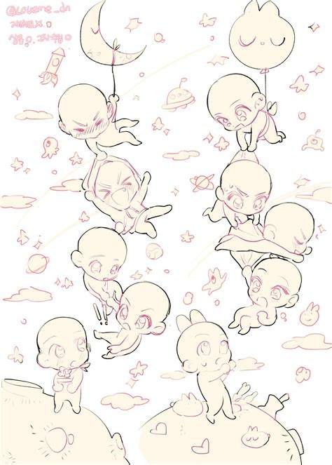 Pin by Katie Glass on Chibii | Anime poses reference, Art reference