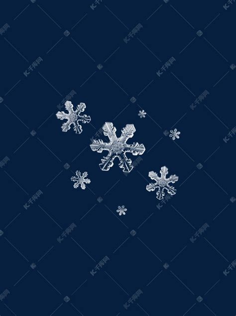 白色雪花冰晶圣诞节可爱装饰漂浮元素图案素材图片免费下载 千库网