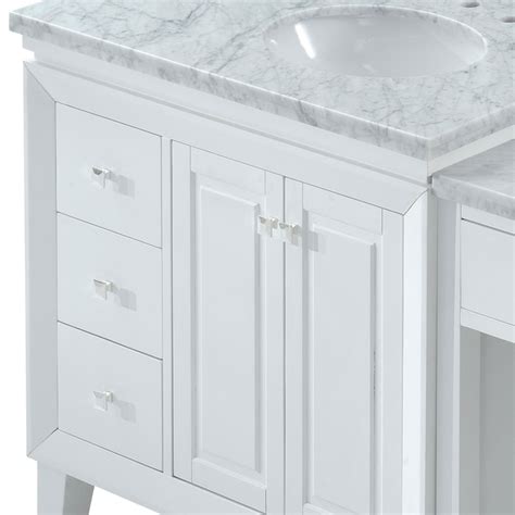 Silkroad Exclusive 67 In White Undermount Single Sink Bathroom Vanity