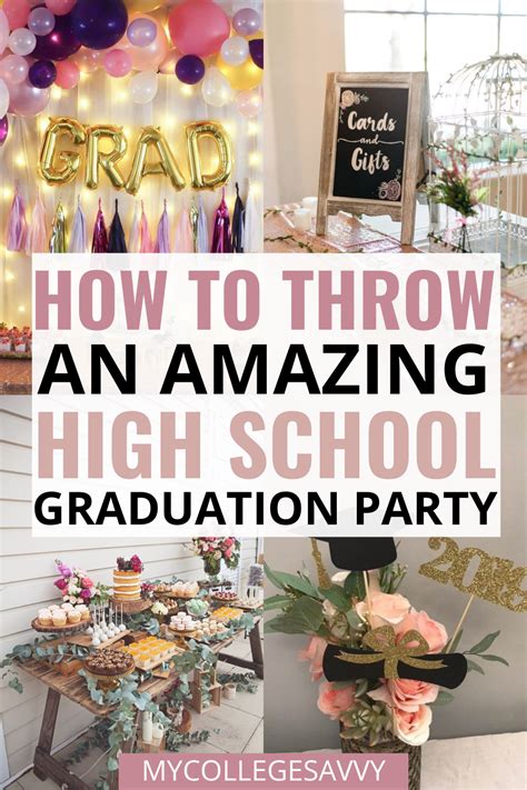 40 Insanely Fun High School Graduation Party Ideas Graduation Party Table Graduation Party