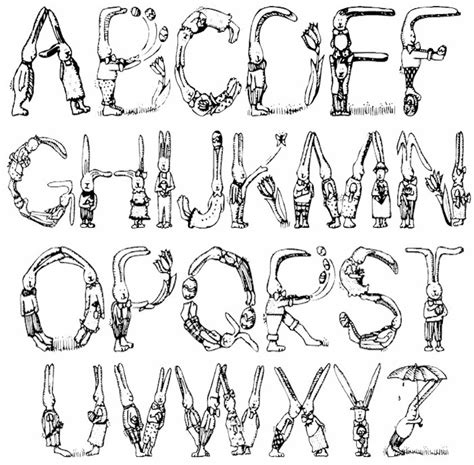 Bunny letter matching coloring page. Alphabet Coloring Pages