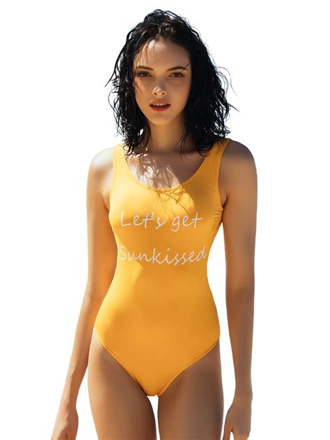 sexy bright yellow one piece swimsuit 2022wses43 yellow one piece swimsuits bikinis swimwear
