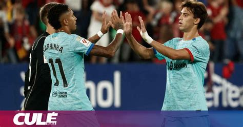 Xavi se deshace en elogios hacia los Joaos tras su debut con el Barça