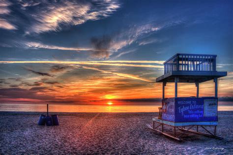 Endless Summer Sunrise Lifeguard Stand Tybee Island Georgia Art