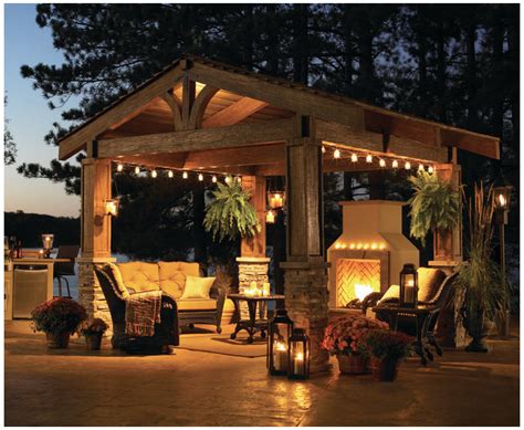 Cabana floor lamp outdoor architonic. Cabana with fairy lights | Backyard pergola, Small ...
