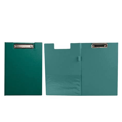 2 X A4 Vinyl Clipboard File Fold Over Cover Folder Document Holder