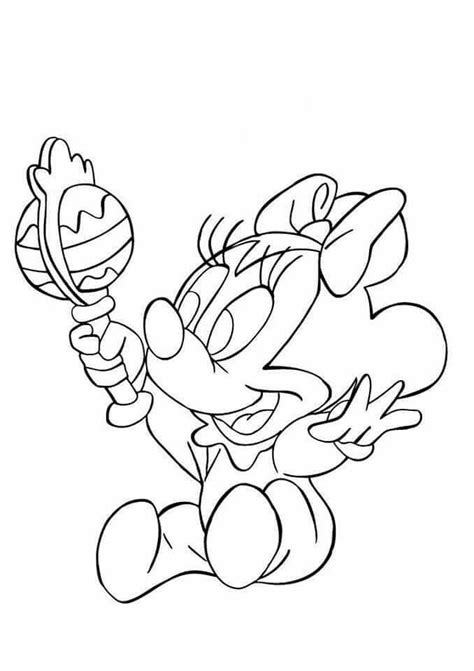 Pin de Aracely en Mickey mouse baby | Páginas para colorear disney