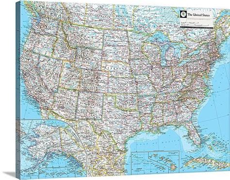 Ngs Atlas Of The World Eighth Ed Political Map Of The United States