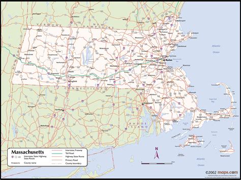 Labeled Map Of Massachusetts Towns Calendar 2024