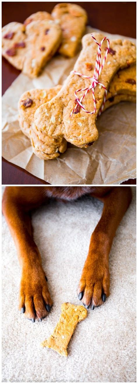 These homemade dog treats are made with peanut butter and pumpkin and are sure to be a hit! Homemade Peanut Butter Bacon Dog Treats - Sallys Baking ...