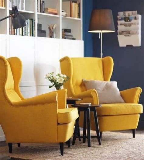 Strandmon Wing Chair Skiftebo Yellow Ikea Most Comfortable Ikea