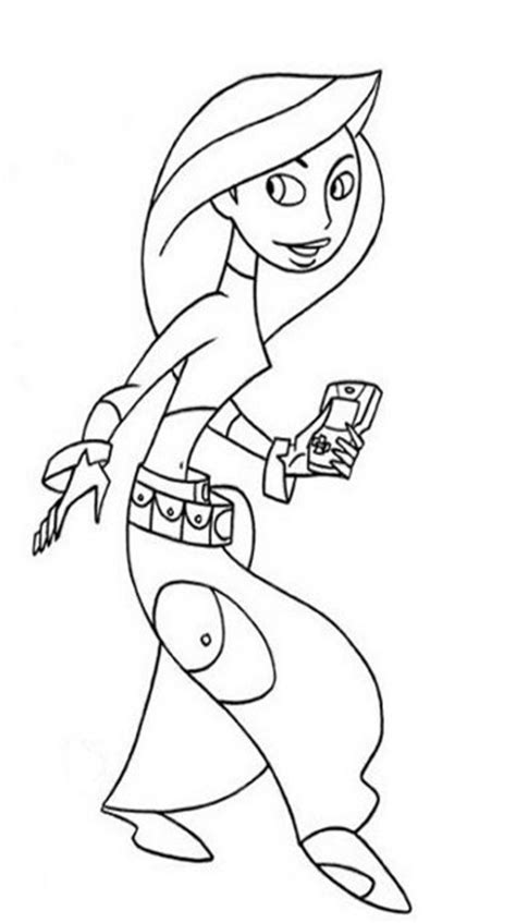 Kim Possible Coloring Sheets Coloring Pages