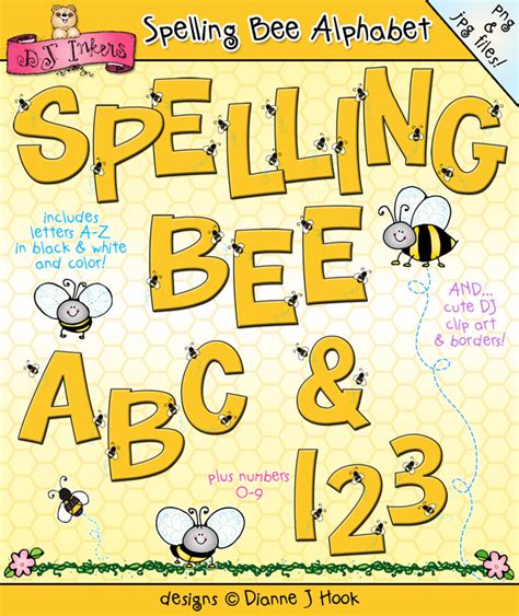 Spelling Bee Alphabet Clip Art Created By Dj Inkers