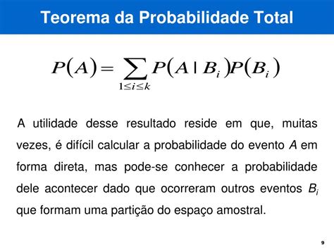 Teorema Da Probabilidade Total
