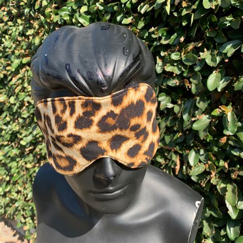 leopard print sleep mask etsy