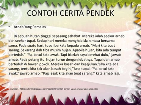 Teks Cerita Pendek