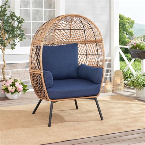 Better Homes And Gardens Ventura Stationary Outdoor Egg Chair Cream