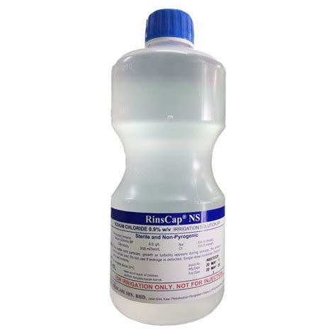 Rinscap Normal Saline Sodium Chloride 09 Irrigation Solution Bp 1l