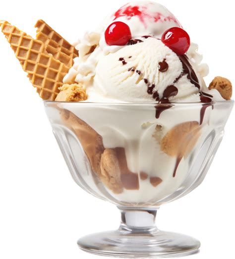 Ice Cream Sundae Png With Ai Generated Png