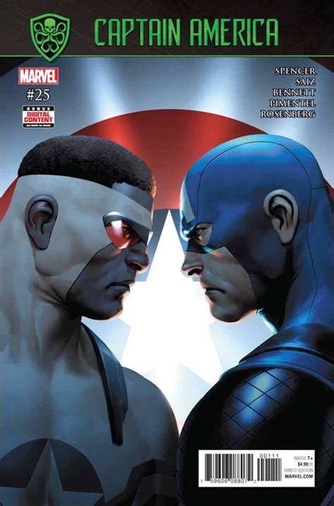 Captain America Sam Wilson 25 A Oct 2017 Comic Book By Marvel