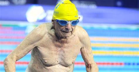 99 Year Old Swimmer Breaks World Record Watch This If You Need Inspirational Breaksworld